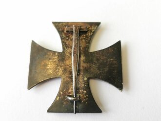 Eisernes Kreuz 1. Klasse 1914, Herstellermarkierung "KAG" im Etui mit EK Aufdruck