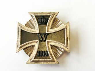 Eisernes Kreuz 1. Klasse 1914 an Sternschraubscheibe. Mehrteiliges, magnetisches Stück wohl aus Steinhauer & Lück Fertigung