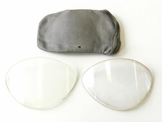 Paar Ersatzgläser für die Kradmelderbrille der Wehrmacht