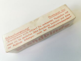 Brandbinde in Umverpackung datiert 1940