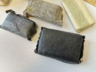 Konvolut Sanitätsmaterial zum Auffüllen von Verbandkästen der Wehrmacht