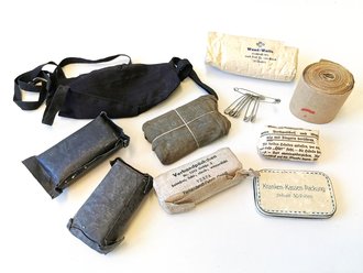 Konvolut Sanitätsmaterial zum Auffüllen von Verbandkästen der Wehrmacht