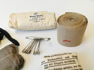 Konvolut Sanitätsmaterial zum Auffüllen von Verbandkästen der Wehrmacht