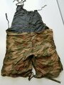 Leichter Gasschutzanzug der Wehrmacht, Hose in Sumpftarn. Gummi weich und nicht verklebt, selten