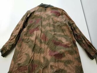 Leichter Gasschutzanzug der Wehrmacht , Überziehjacke in Sumpftarn. Gummi weich und nicht verklebt,  selten