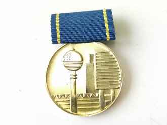 DDR, silberne Medaille für hervorragende Leistungen im Bauwesen