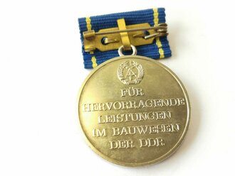 DDR, silberne Medaille für hervorragende Leistungen im Bauwesen