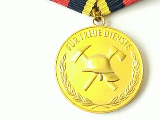DDR, Medaille für treue Dienste in der freiwilligen Feuerwehr in gold