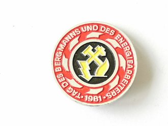 DDR, Abzeichen Tag des Bergmanns und des Energiearbeiters 1981