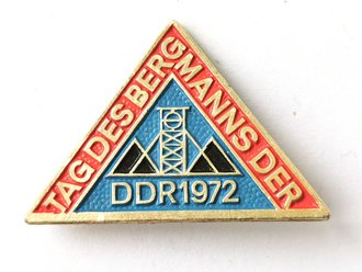 DDR, Abzeichen Tag des Bergmanns der DDR 1972