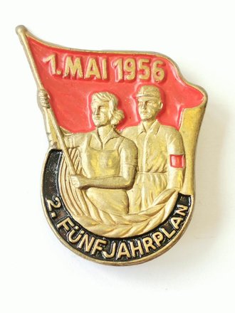 DDR, Blechabzeichen 1. Mai 1956