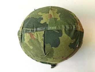 U.S. Vietnam war steel helmet. Mitchell cover dated 68