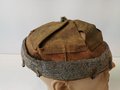 Lederteil für ein Stahlhelm Innenfutter, wohl Frankreich, Umfang aussen gemessen etwa 62cm