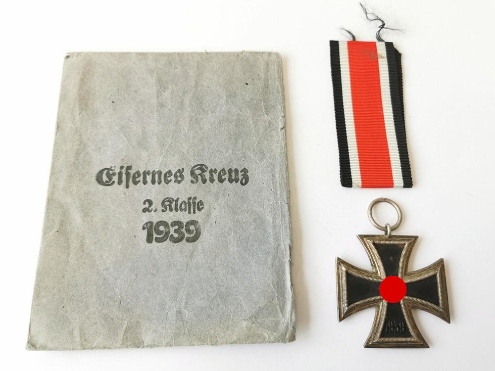 1939 mit Verleihungstüte Eisernes Kreuz 2 Kl 