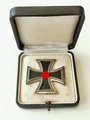 Eisernes Kreuz 1. Klasse 1939, Magnetisch, ohne Herstellermarkierung. Im Etui