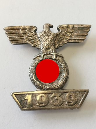 Wiederholungsspange 1939 für Eisernes Kreuz 2. Klasse 1914, wohl Ziemer & Söhne, ein Splint fehlt