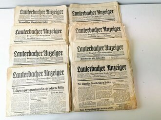 Konvolut von 133 Ausgaben " Lauterbacher Anzeiger,...