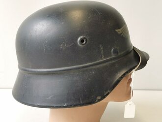 Stahlhelm Luftschutz, guter Zustand, entnazifiziert