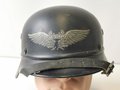 Stahlhelm Luftschutz, guter Zustand, entnazifiziert