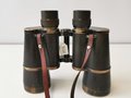 Dienstglas 7 x 50 der Wehrmacht. Hersteller Carl Zeiss Jena. Durchsicht minimal neblig. Frühes Glas aus Messing