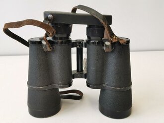 Dienstglas 7 x 50 der Wehrmacht. Hersteller blc. Durchsicht gut, rechter Verstellring ohne Funktion