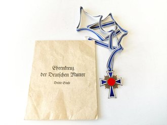 Ehrenkreuz der Deutschen Mutter Dritte Stufe in Tüte von Hermann Wernstein Jena Lobstedt