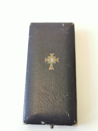 Etui zum Ehrenkreuz der deutschen Mutter 1. Stufe von Rettenmaier, entnazifiziert