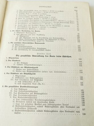 "Karten- und Geländekunde" Leitfaden für militärisches Aufnehmen und Kartenwesen.... Datiert 1939 mit 140 Seiten