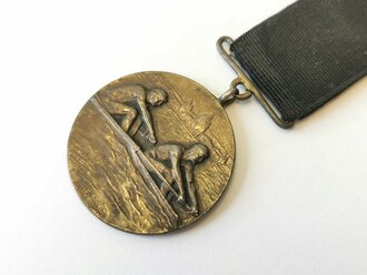 Tragbare Medaille eines Ruder Verein " der erfolgreichen Vierer Mannschaft Weihnachten 1921" Durchmesser 30mm