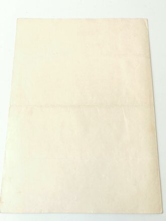 Großformatige Anstellungsurkunde als Hauptmann ( Ing), ausgestellt 1939, eigenhändige Unterschrift Oberbefehlshaber des Heeres von Brauchitsch