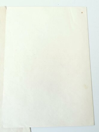 Großformatige Ernennungsurkunde zum Oberintendanturrat, ausgestellt 1940. Dazu drei weitere Ernennungen, eine davon mit eigenhändiger Unterschrift Reichskriegsminister Werner von Blomberg