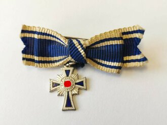 Ehrenkreuz der Deutschen Mutter in silber - Miniatur, in LDO Etui