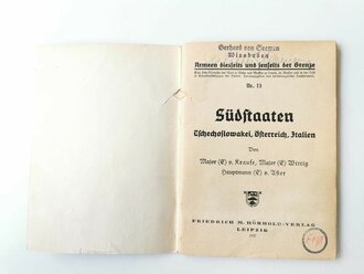 Armeen jenseits der Grenze - Tschechoslowakei, Österreich, Italien, A6, 52 Seiten, datiert 1937