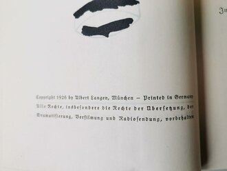 Volk ohne Raum - Hans Grimm, Auflage 390000, 1299 Seiten, datiert 1926
