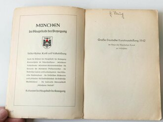 Große Deutsche Kunstausstellung 1942  im Haus der Deutschen Kunst München, Offizieller Ausstellungskatalog, A5