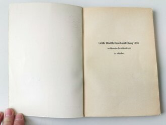 Große Deutsche Kunstausstellung 1938  im Haus der Deutschen Kunst München, Offizieller Ausstellungskatalog, A5