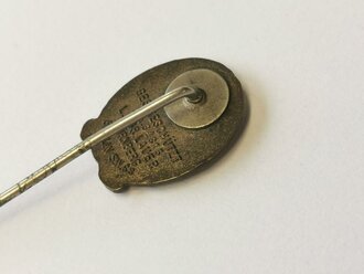 Miniatur Deutsches Turn- und Sportabzeichen DRA in bronze, Jena Fertigung vor 2.Weltkrieg , 19mm