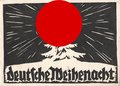 Propagandakarte "deutsche Weihenacht " Sonnenrad