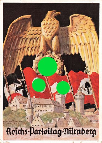 Propagandakarte "Reichs Parteitag Nürnberg...