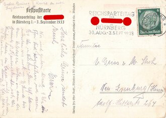 Propagandakarte "Reichs Parteitag Nürnberg...