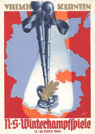 Ansichtskarte  "NS Winterkampfspiele Villach Kärnten 1939"