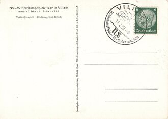 Ansichtskarte  "NS Winterkampfspiele Villach Kärnten 1939"