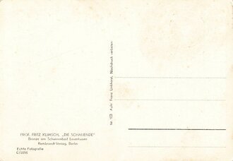 Ansichtskarte Haus der Deutschen Kunst "Prof. Fritz Klimsch - Die Schauende"