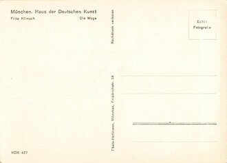 Ansichtskarte Haus der Deutschen Kunst "Fritz Klimsch - Die Woge"