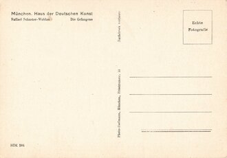 Ansichtskarte Haus der Deutschen Kunst "Raffael Schuster-Woldan - Die Gefangene"