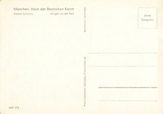 Ansichtskarte Haus der Deutschen Kunst "Robert Schwarz - Morgen an der See"