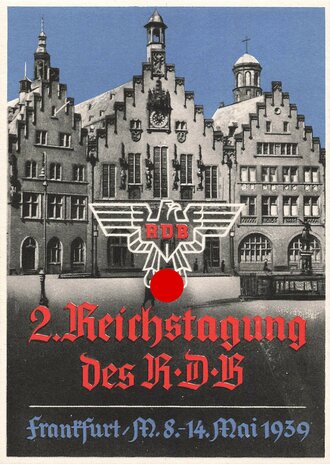 Ansichtskarte "2. Reichstagung des RDB Frankfurt 8. - 14. Mai 1939"