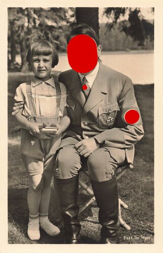 Ansichtskarte "Adolf Hitler - Rast im Harz"