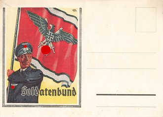 Ansichtskarte "Soldatenbund" - Einladung zum...