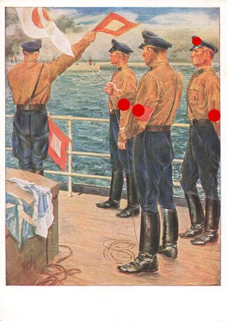 Ansichtskarte "Die Marine-SA übt" 